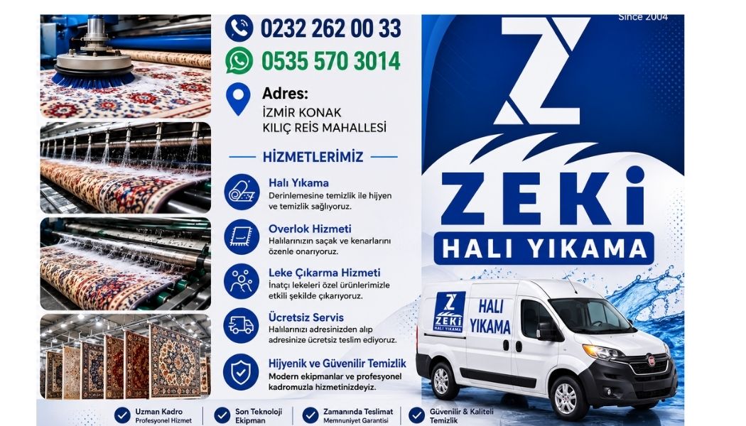 Konak Kılıç Reis Mahallesi'nde Profesyonel Halı Yıkama Hizmeti